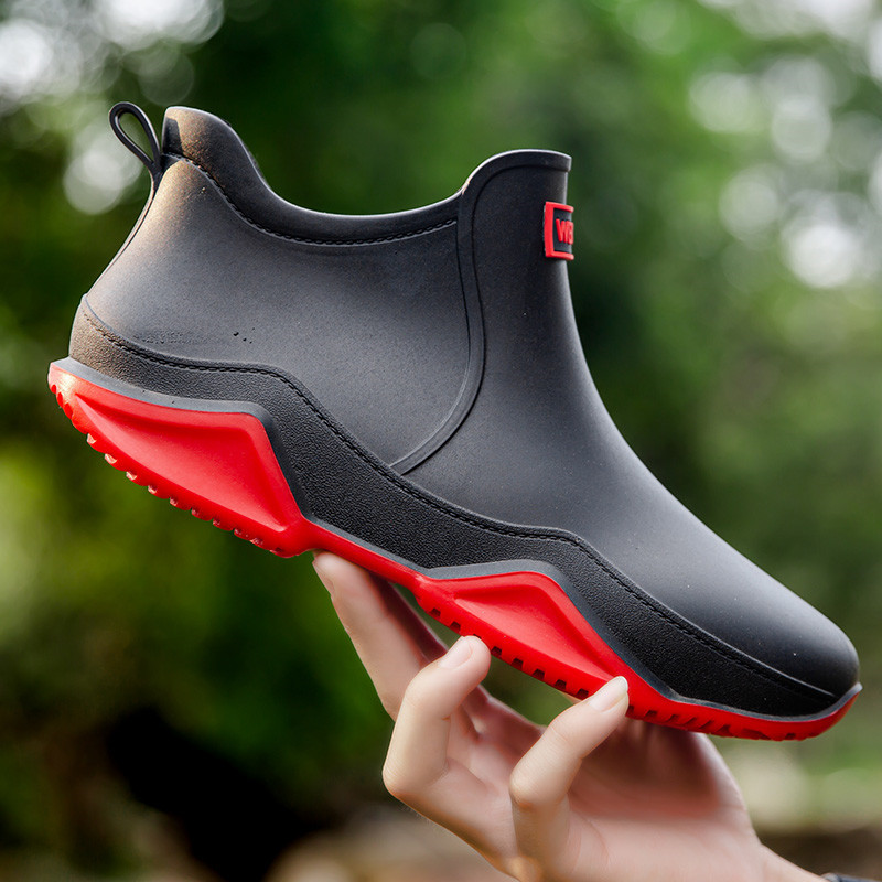 Fishing Boots - Fashion Rain Shoes Outdoor Waterproof Men's