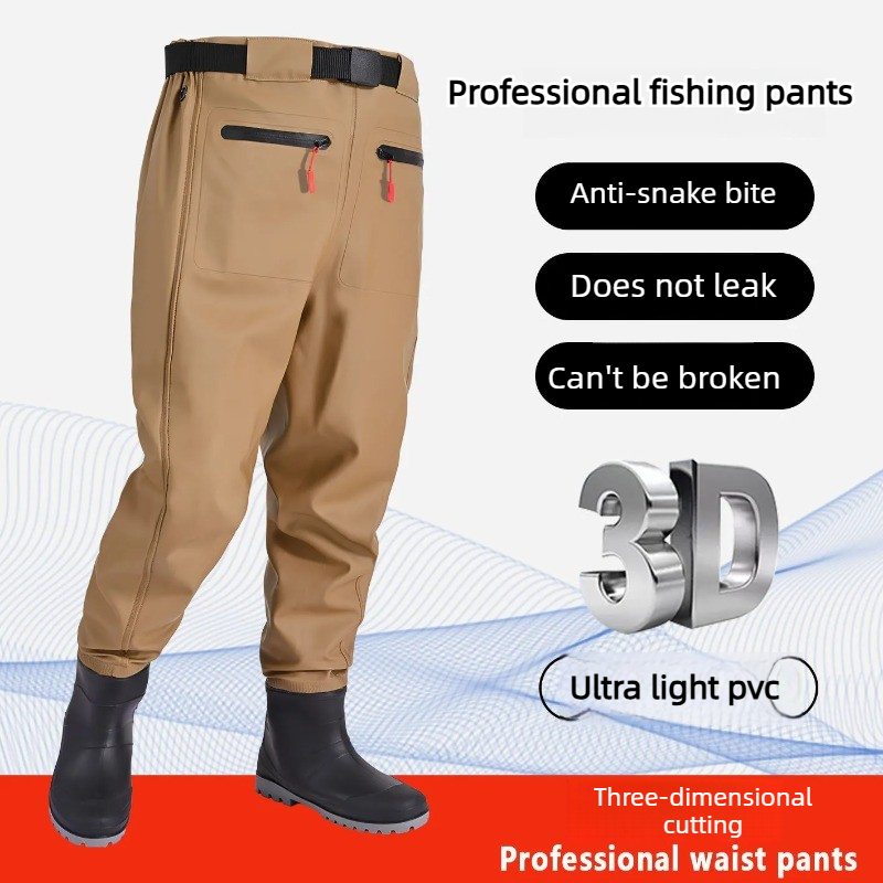 Fishing Pants Waterproof - Men's Waterproof Fishing Wading Pants, Nylon