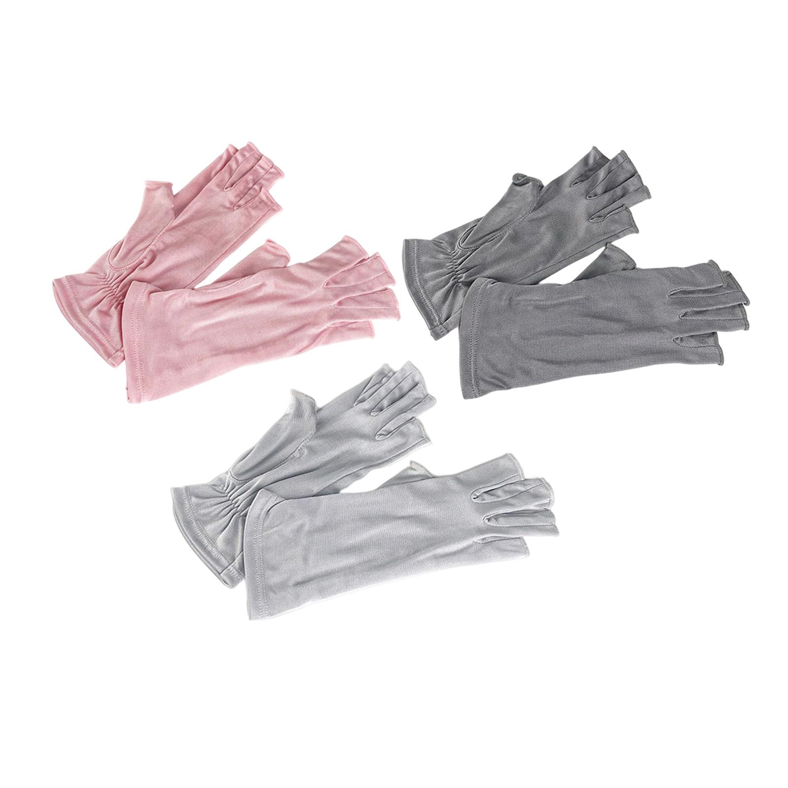 Pure Silk Half Finger Gloves S - Fishing Gloves 评论和价格