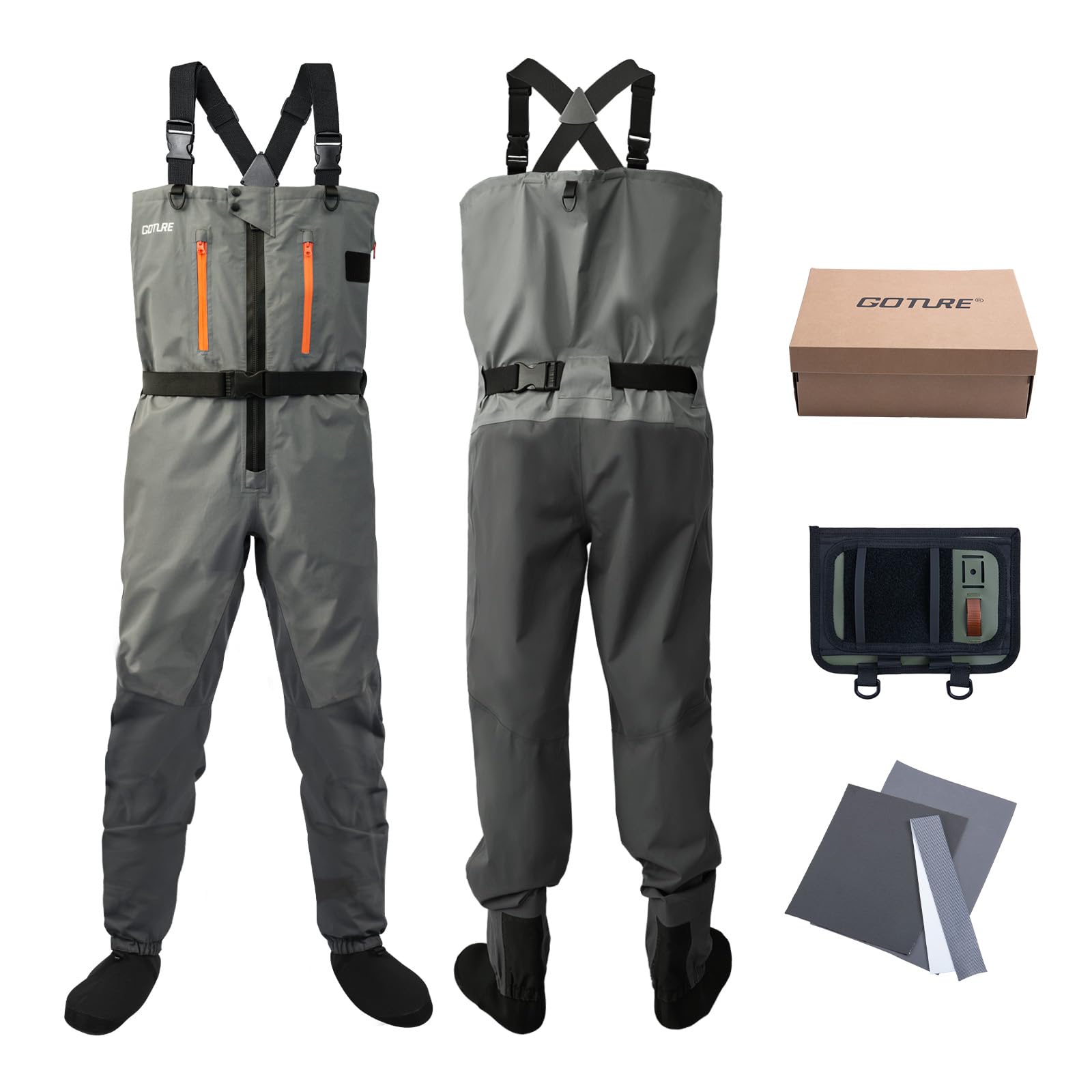 Goture 5-Layer Waterproof Fish - Fishing Waders 评论和价格