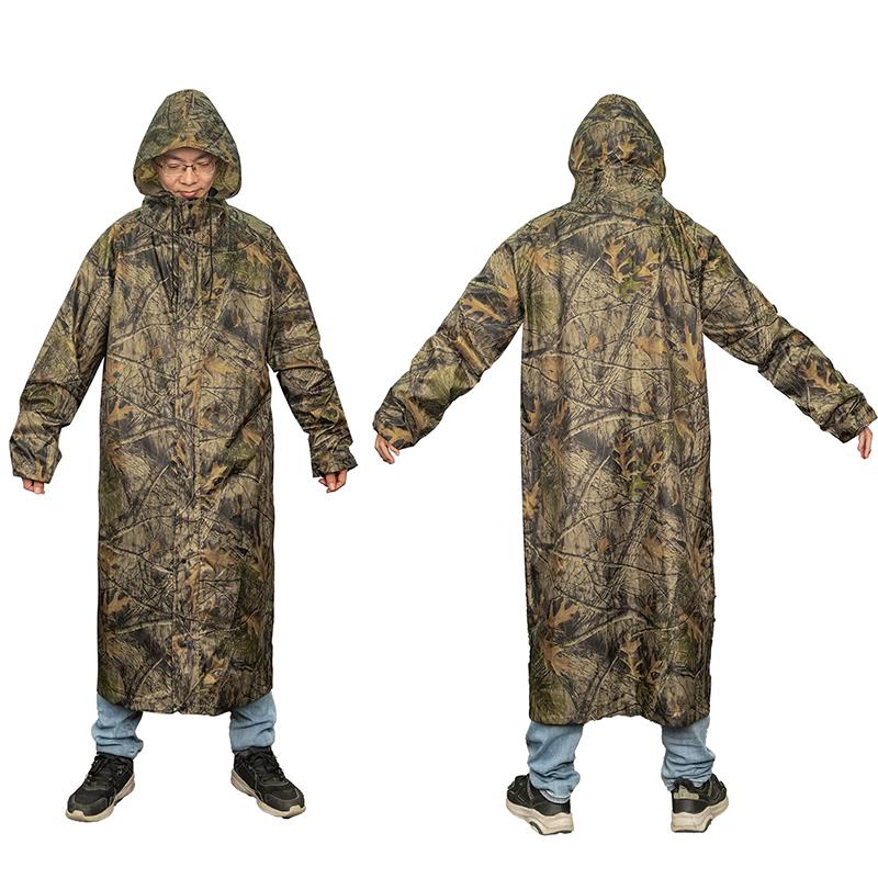 Camouflage Rain Coat Adult Lon - Fishing Rain Suit 评论和价格