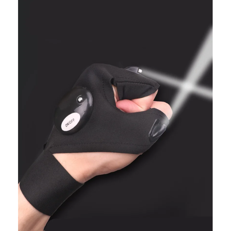 LED Half Finger Glove for Men  - Fishing Gloves 评论和价格