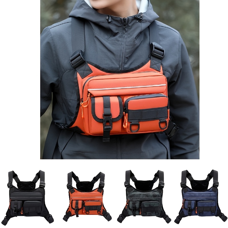 Men's Tactical Chest Bag, Runn - Fishing Vest 评论和价格