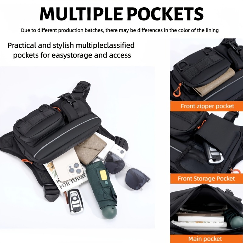 Men's Tactical Chest Bag, Runn - Fishing Vest 评论和价格