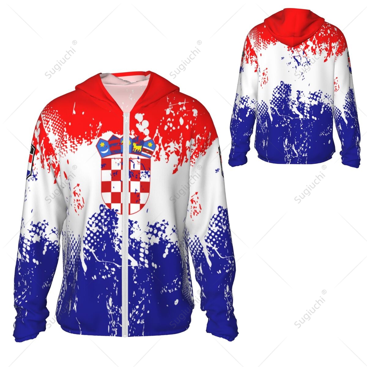 Croatia Flag Sun Protection Ho - Fishing Hoodie 评论和价格