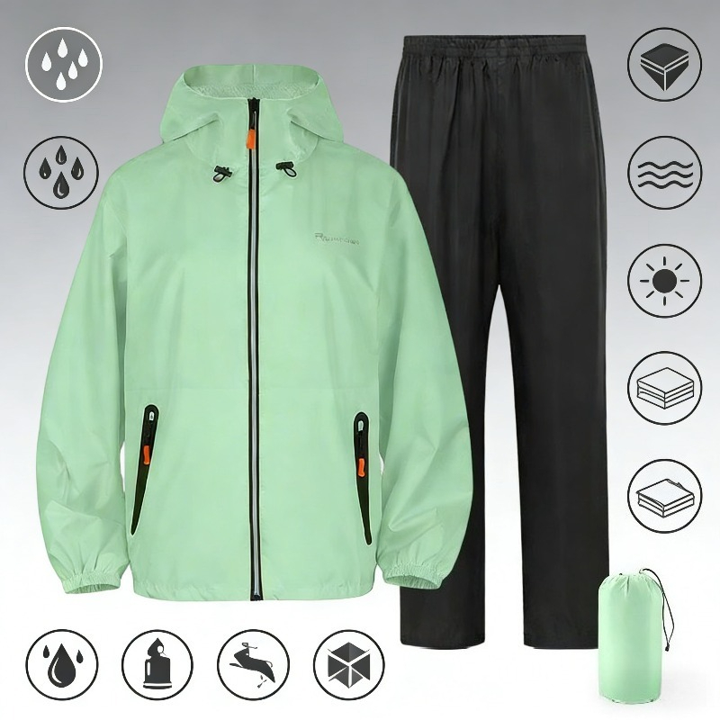Full Body Waterproof Rain Suit - Fishing Rain Suit 评论和价格