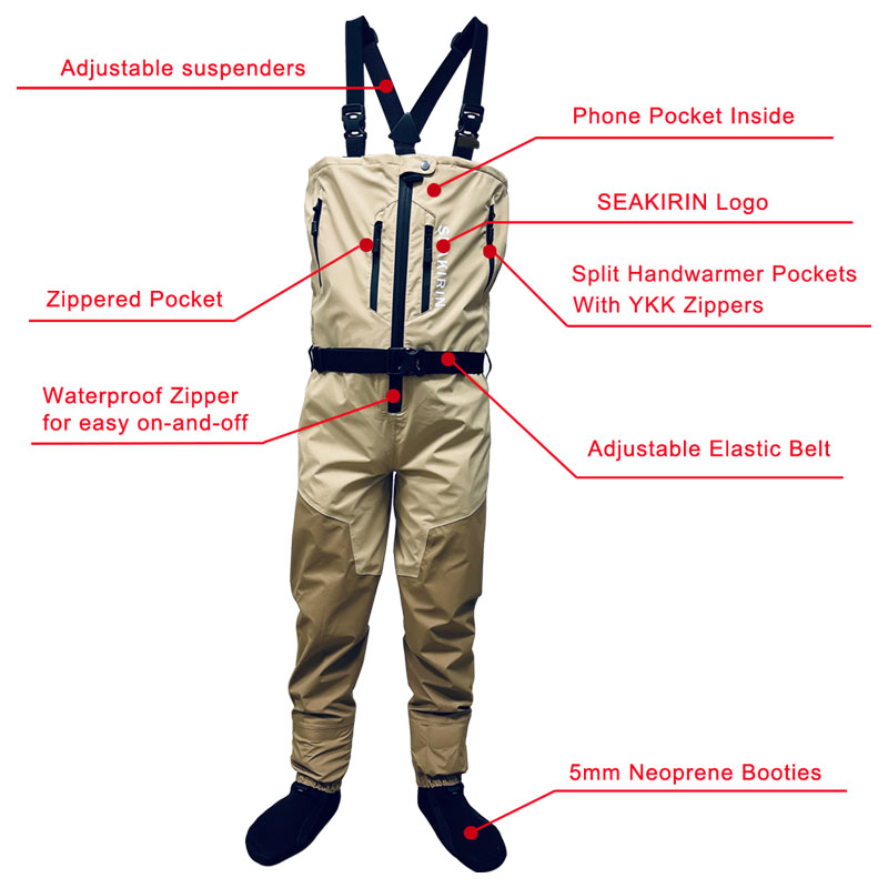 Zip-front Breathable Stout Che - Fishing Pants Waterproof 评论和价格