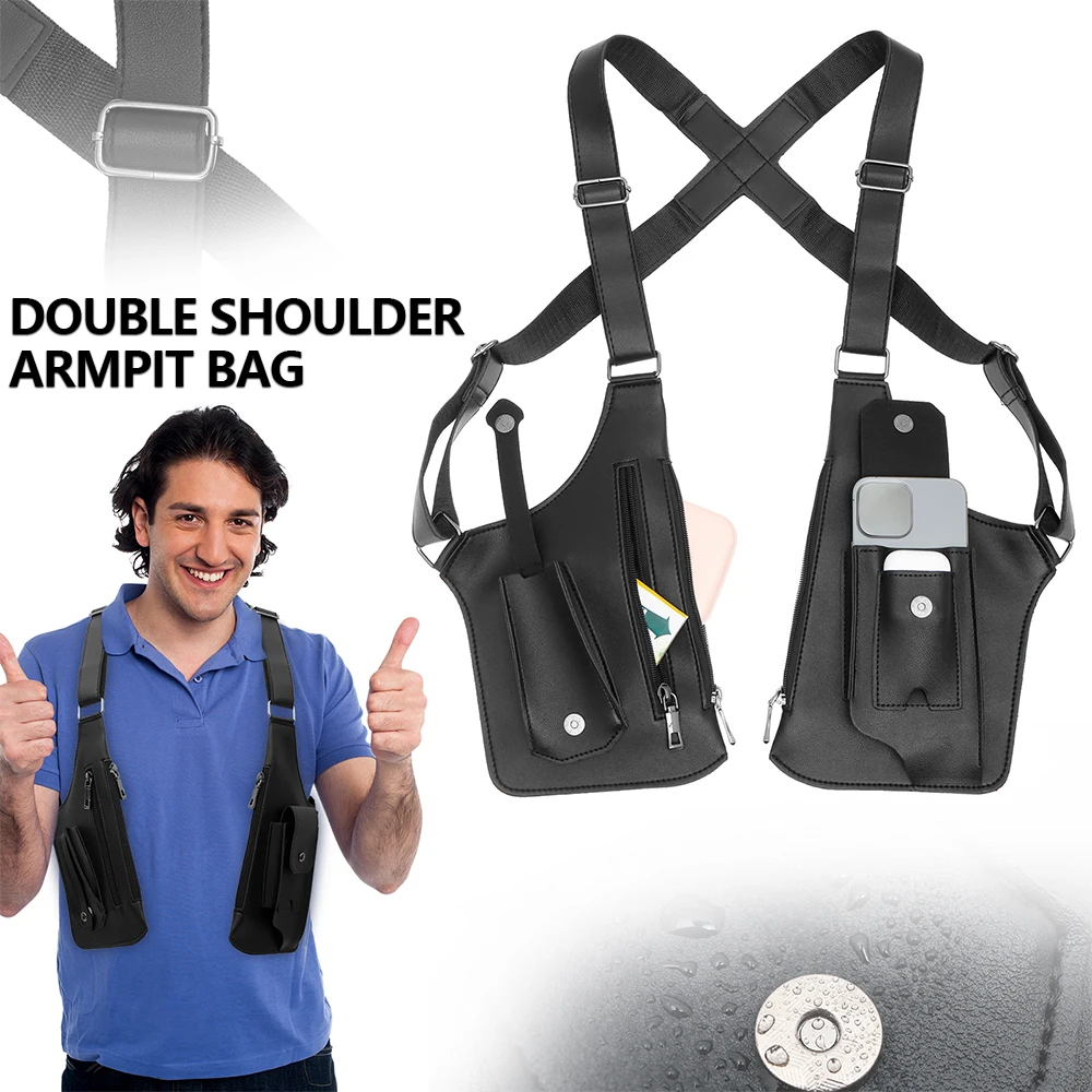 Underarm Anti Theft Bag PU Dou - Fishing Bag Waterproof 评论和价格