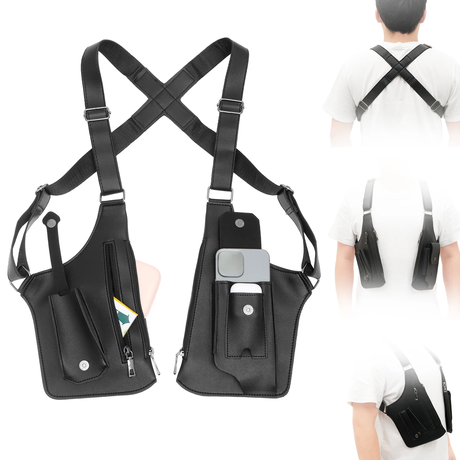 Underarm Anti Theft Bag PU Dou - Fishing Bag Waterproof 评论和价格