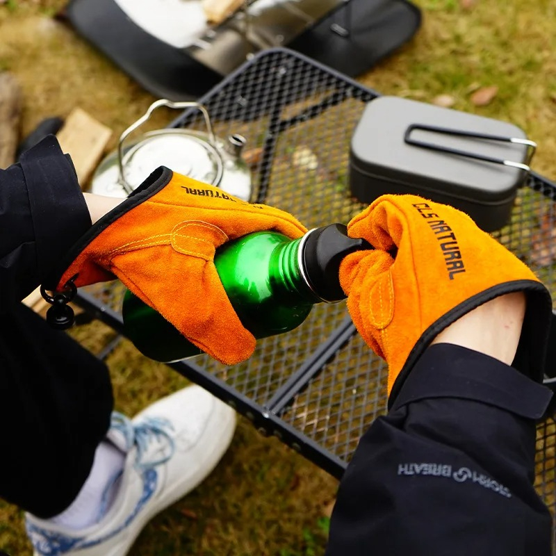 Heat Resistant BBQ Gloves Cowh - Fishing Gloves 评论和价格
