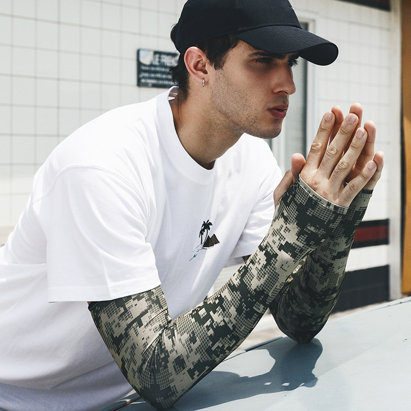 Uv Solar Arm Sleeve Men Summer - Fishing Gloves 评论和价格