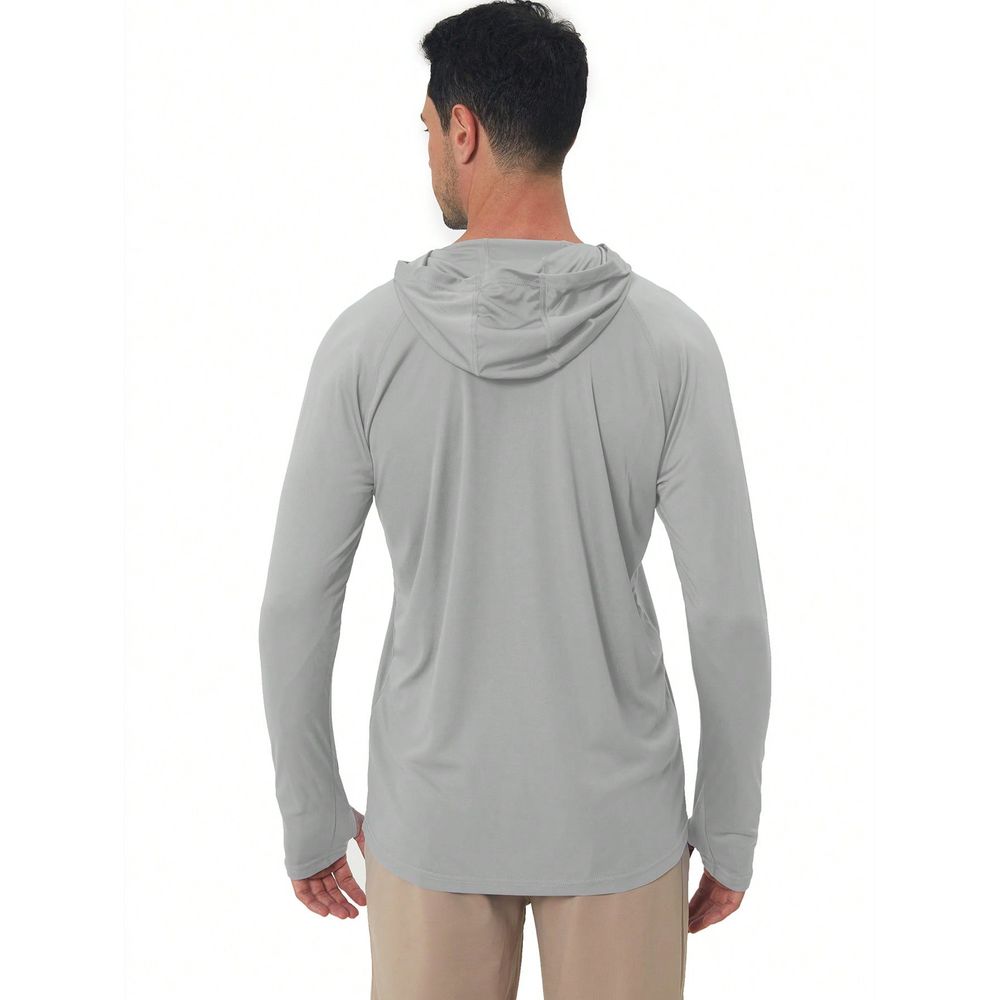 UPF 50 Sun Protection Hooded L - Fishing Shirt Uv Protection 评论和价格