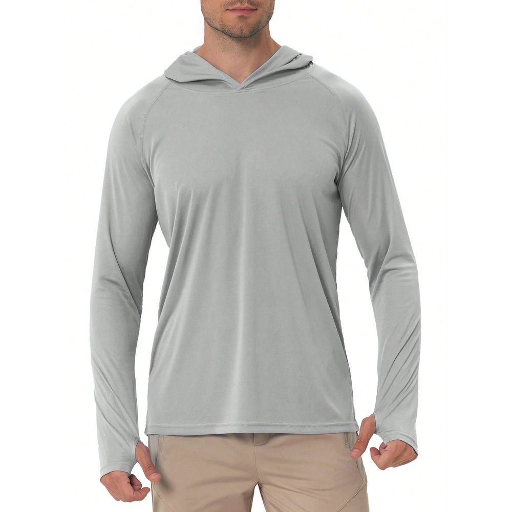UPF 50 Sun Protection Hooded L - Fishing Shirt Uv Protection 评论和价格