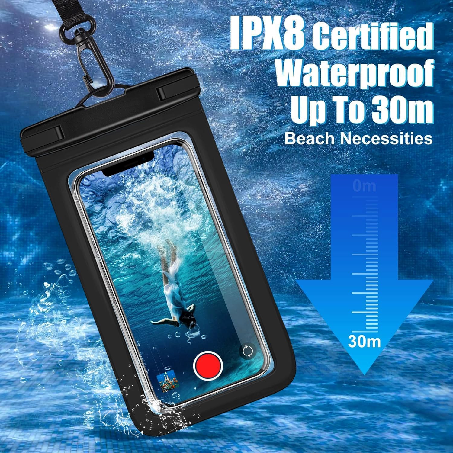 3 Pack Multicolor IPX8 Waterpr - Fishing Bag Waterproof 评论和价格