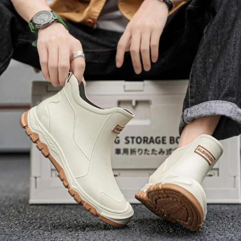 Waterproof Men's Rain Shoes Fa - Fishing Boots 评论和价格