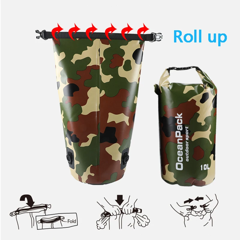Waterproof Dry Bag Camouflage  - Fishing Bag Waterproof 评论和价格