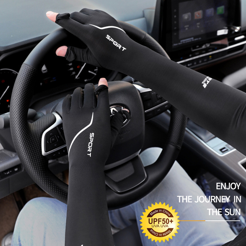 Sun Protection Long Arm Sleeve - Fishing Gloves 评论和价格