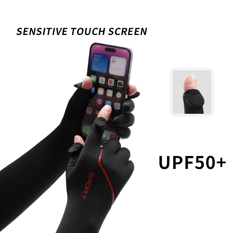 Sun Protection Long Arm Sleeve - Fishing Gloves 评论和价格