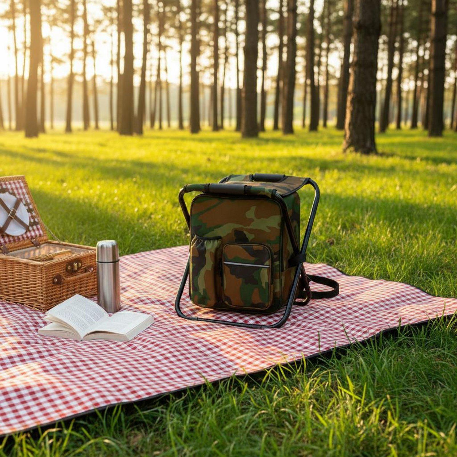 Backpack Chiller Stool Foldabl - Fishing Backpack 评论和价格