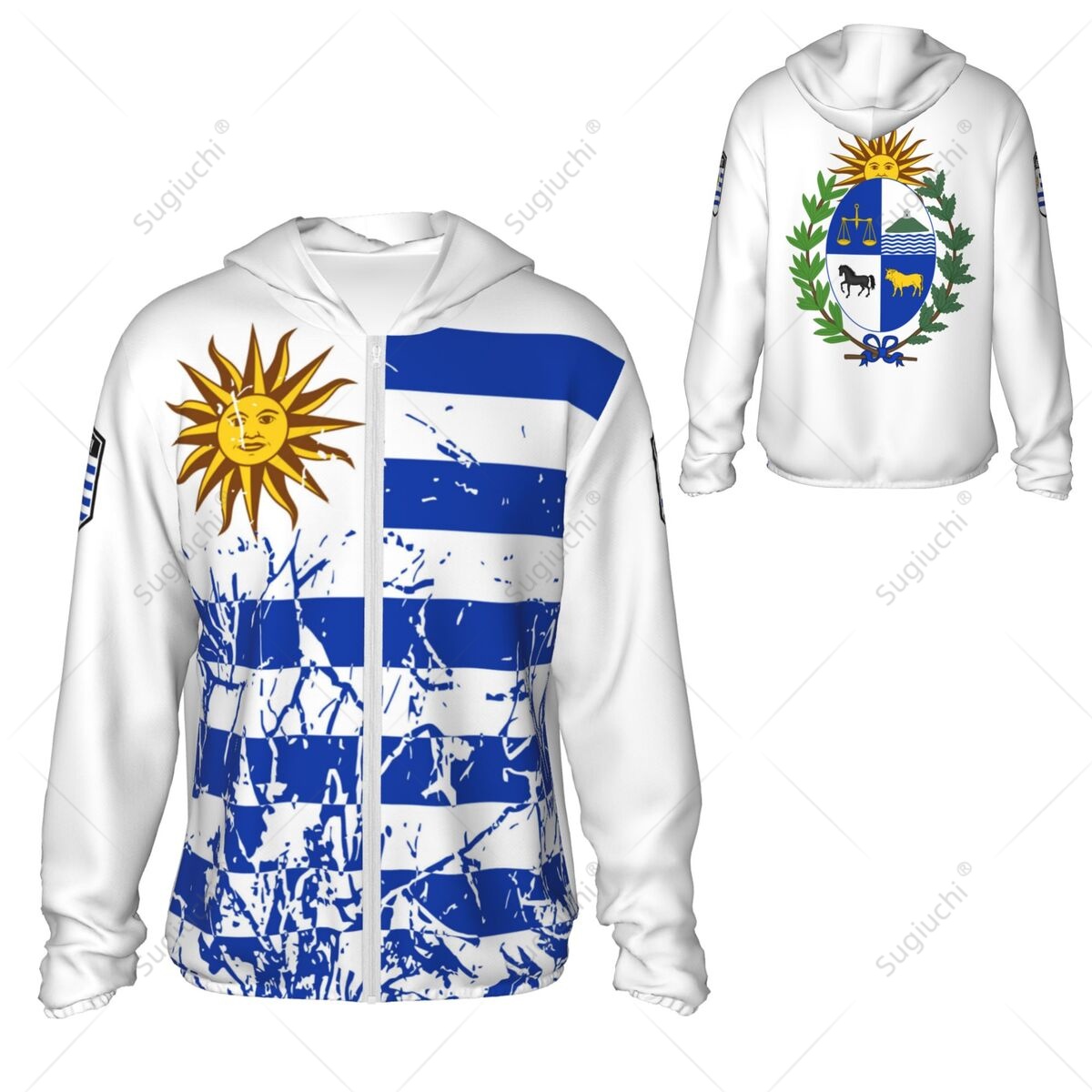 Uruguay Flag Sun Protection Ho - Fishing Hoodie 评论和价格
