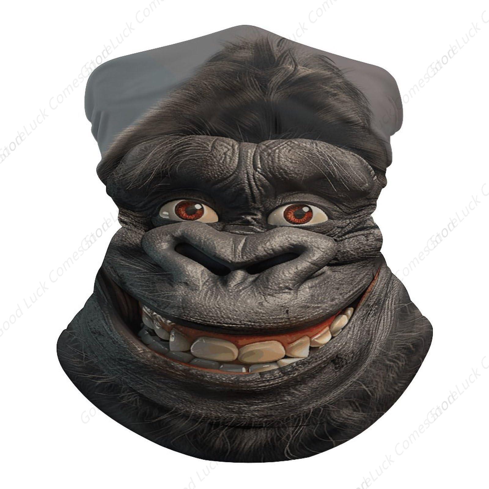 Smiling Gorilla Photo Bandana  - Fishing Mask Sun Protection 评论和价格