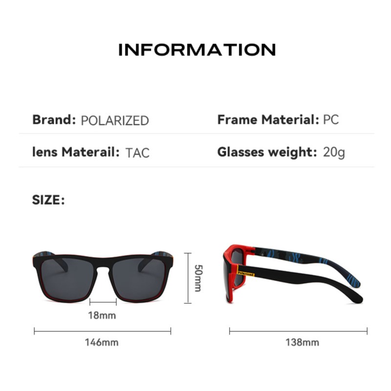 Fashion Vintage Square Polariz - Fishing Sunglasses Polarized 评论和价格