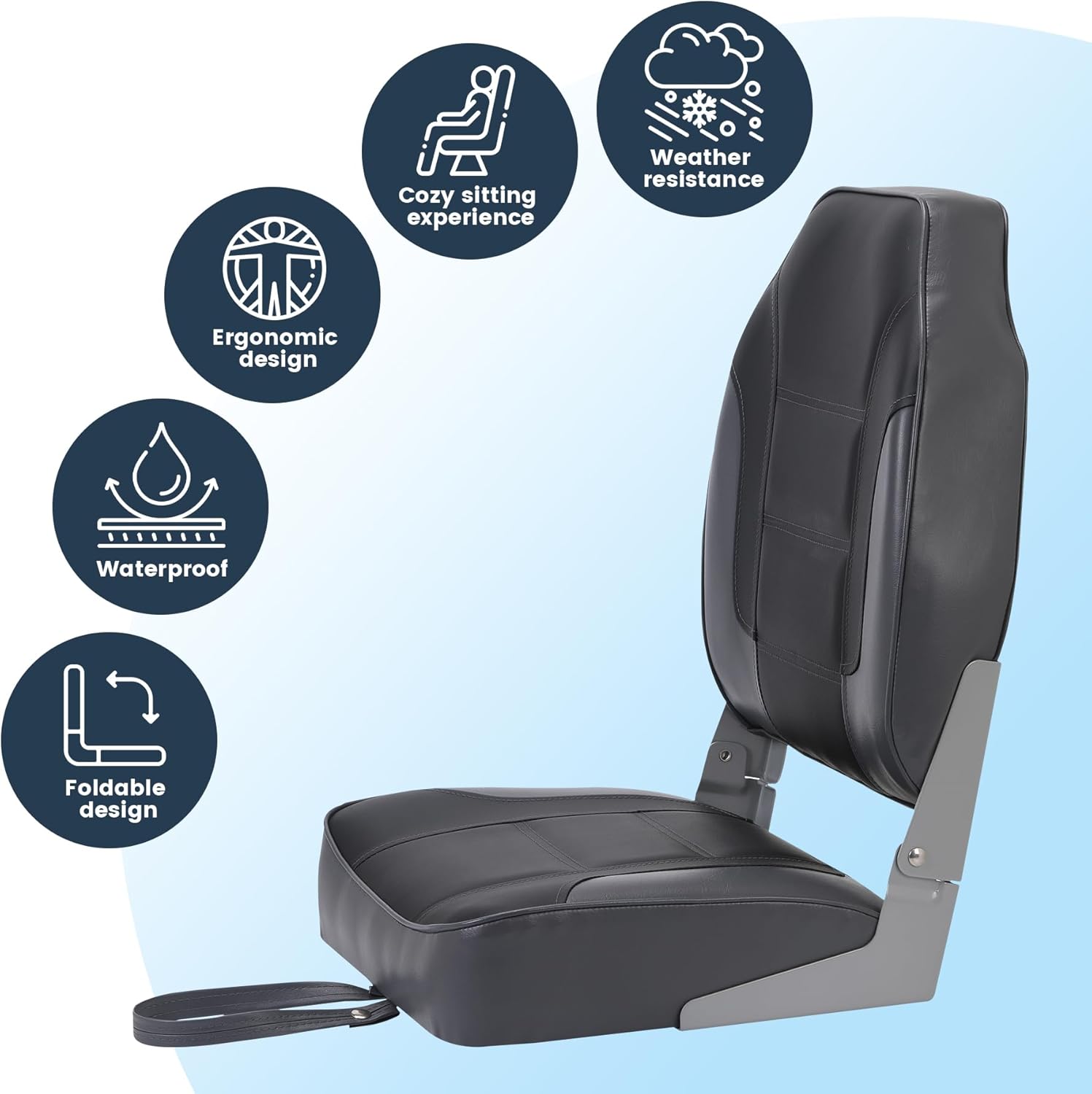 2 Pack Folding Boat Seats, Hig - Fishing Backpack 评论和价格