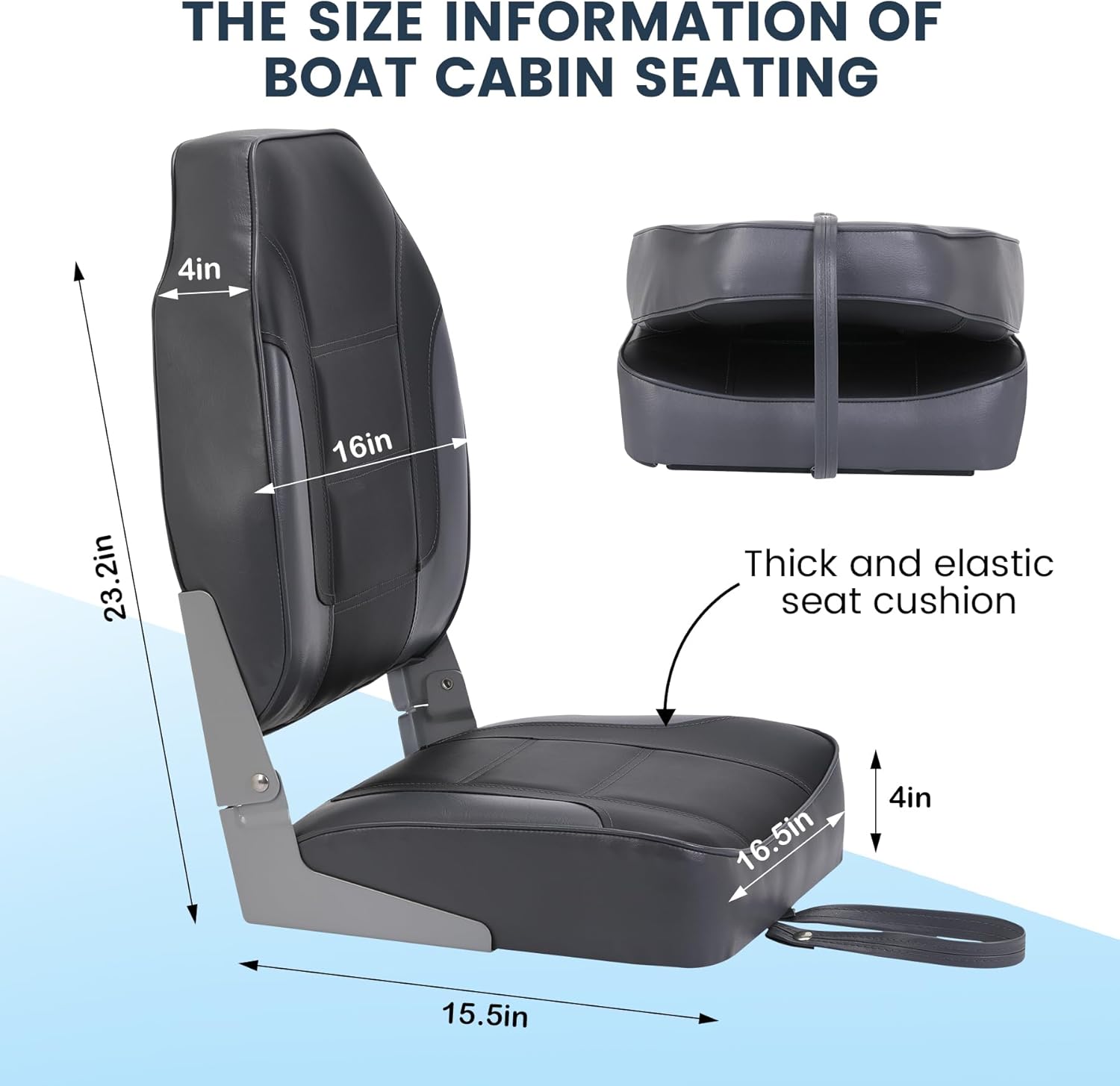 2 Pack Folding Boat Seats, Hig - Fishing Backpack 评论和价格
