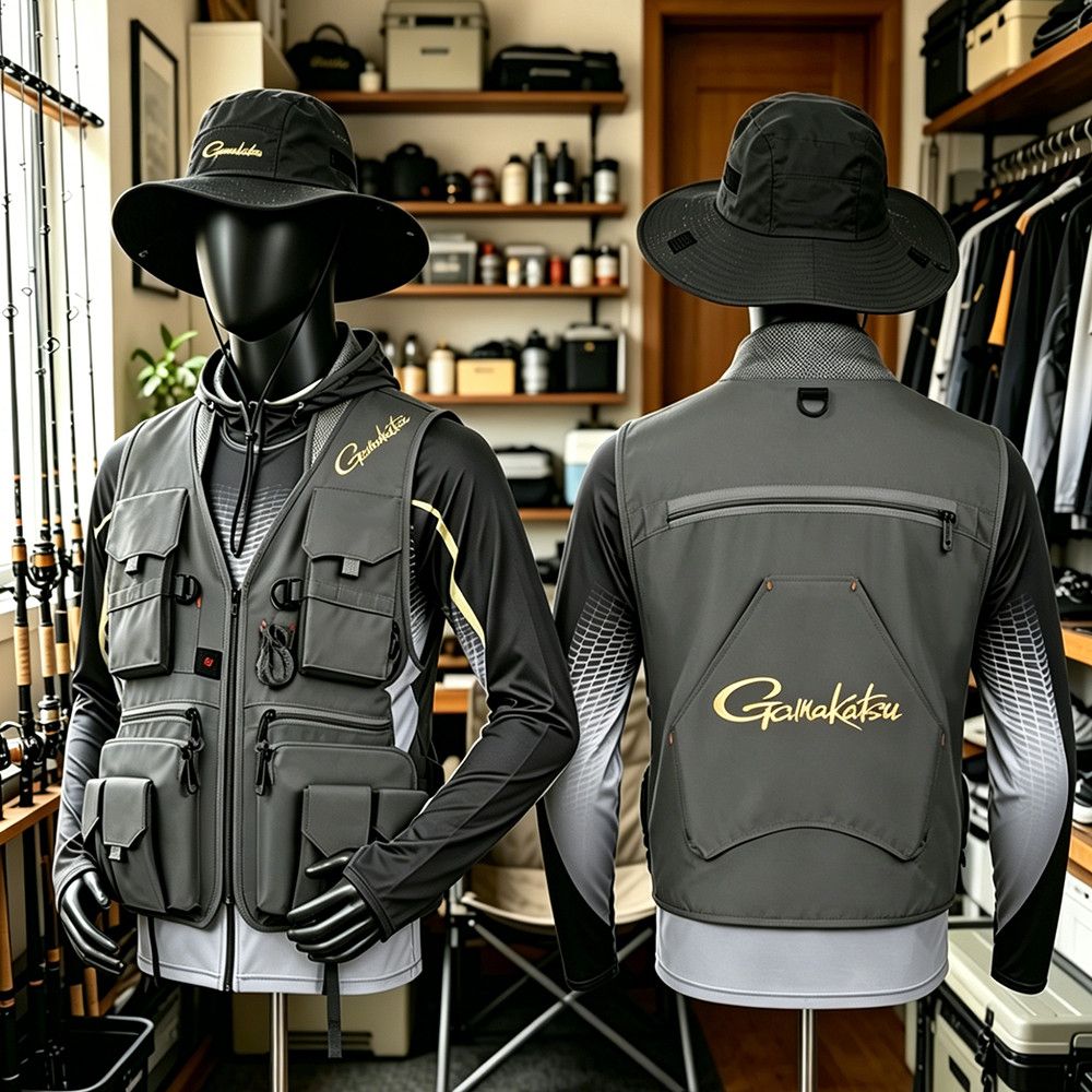 Gamakatsu Men Multi-Pocket Fis - Fishing Rain Suit 评论和价格