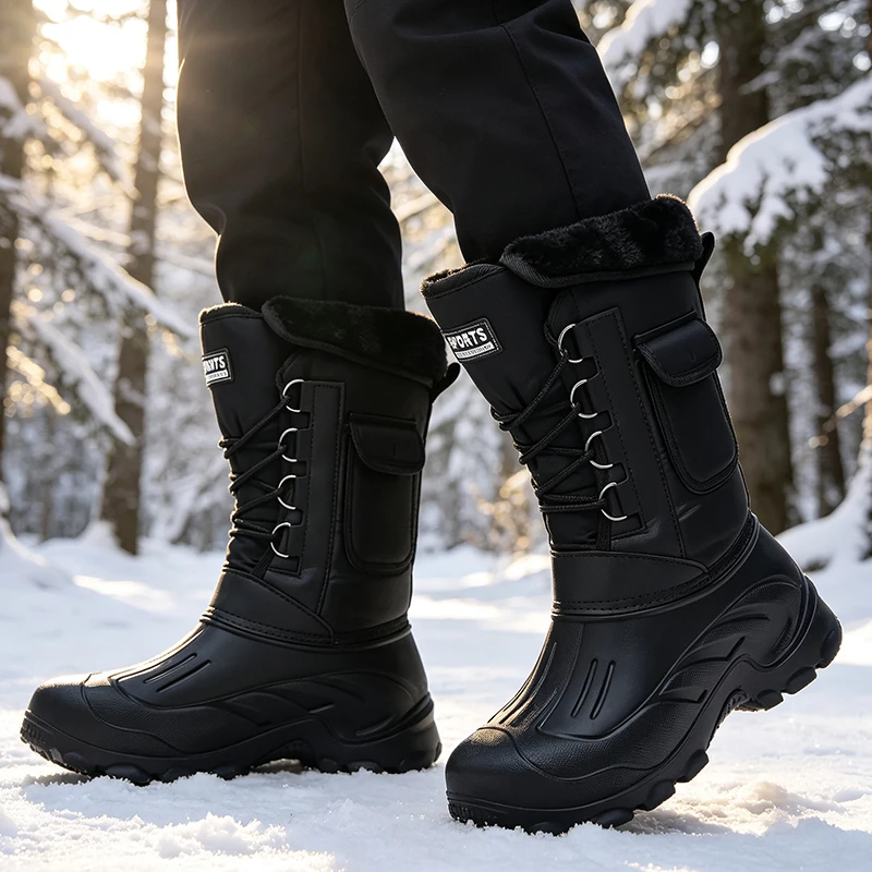 Men Winter Snow Boots Outdoor  - Fishing Boots 评论和价格