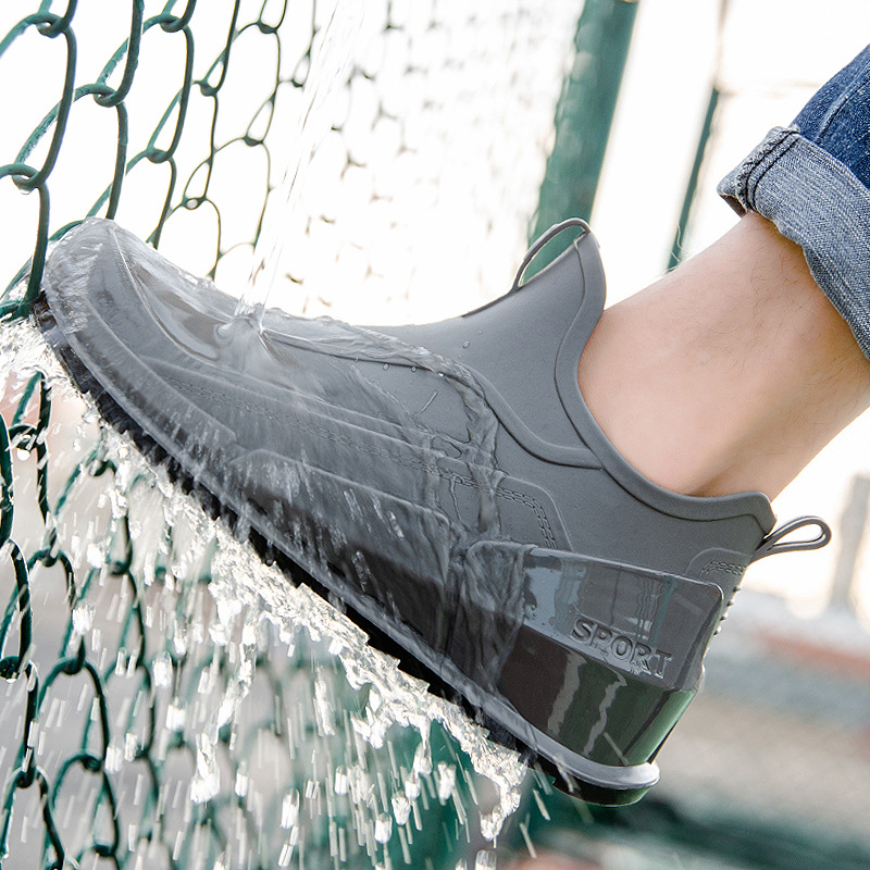 Summer men's short tube rain b - Fishing Boots 评论和价格