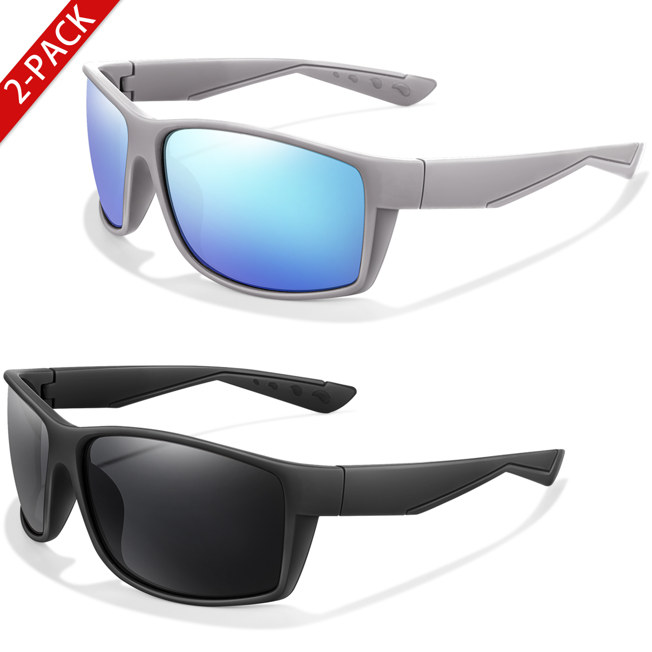 2 Packs Polarized Sunglasses U - Fishing Sunglasses Polarized 评论和价格