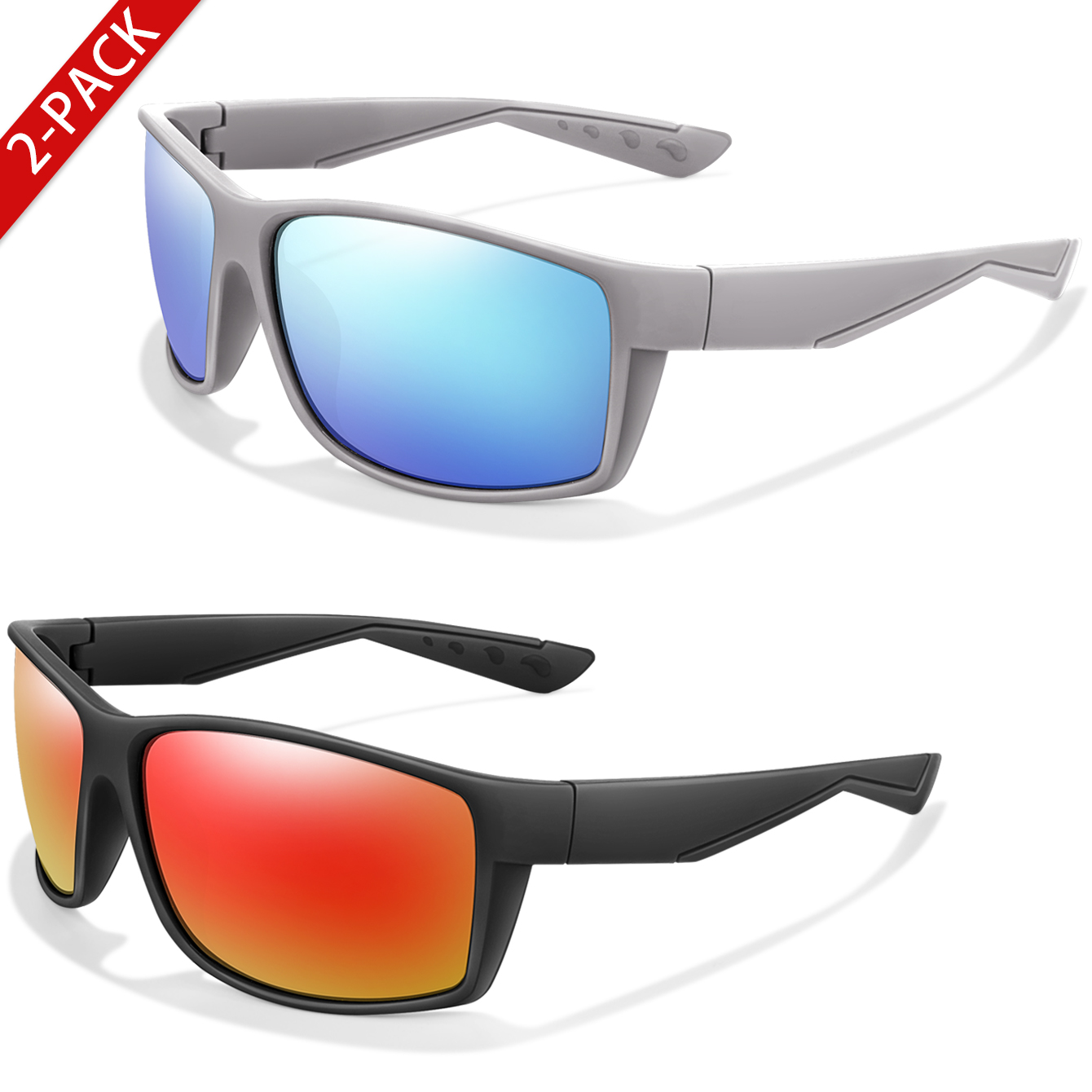 2 Packs Polarized Sunglasses U - Fishing Sunglasses Polarized 评论和价格