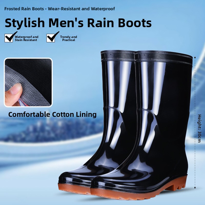 Men's Rain Boots High Tubc Mid - Fishing Boots 评论和价格