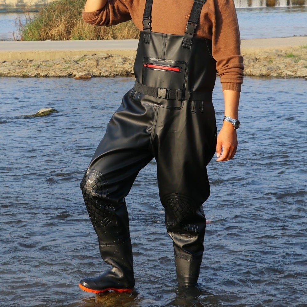 Useful PVC Fishing Suit Double - Fishing Pants Waterproof 评论和价格