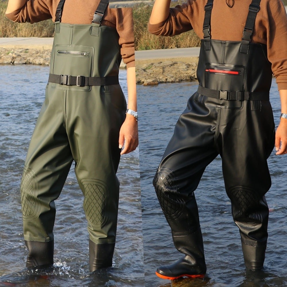 Useful PVC Fishing Suit Double - Fishing Pants Waterproof 评论和价格