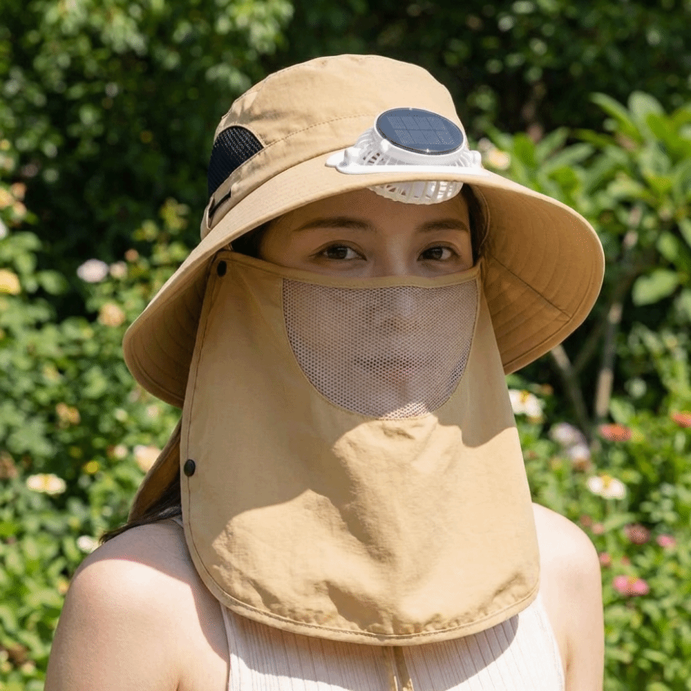 Portable Solar Rechargeable Fa - Fishing Hat 评论和价格
