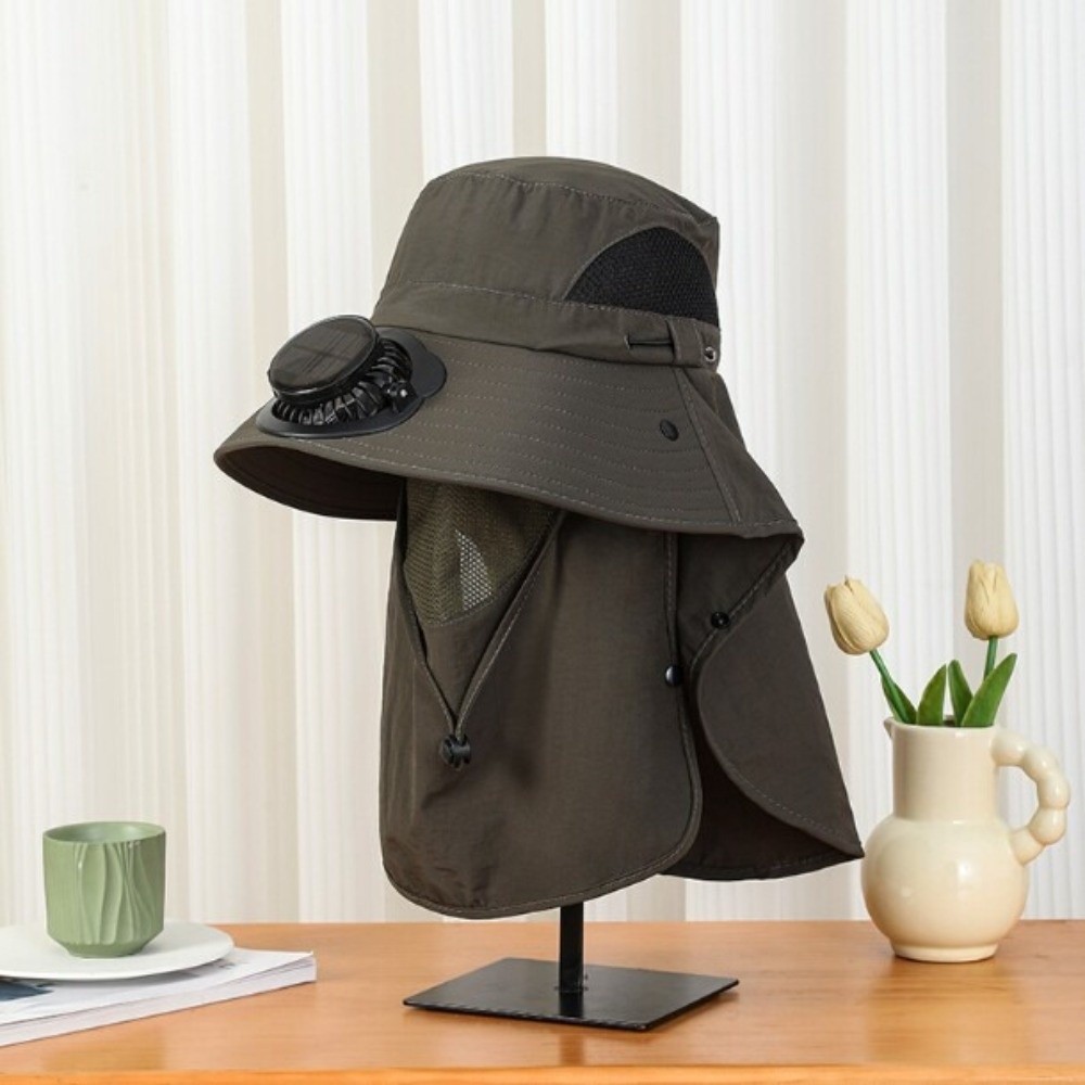 Portable Solar Rechargeable Fa - Fishing Hat 评论和价格