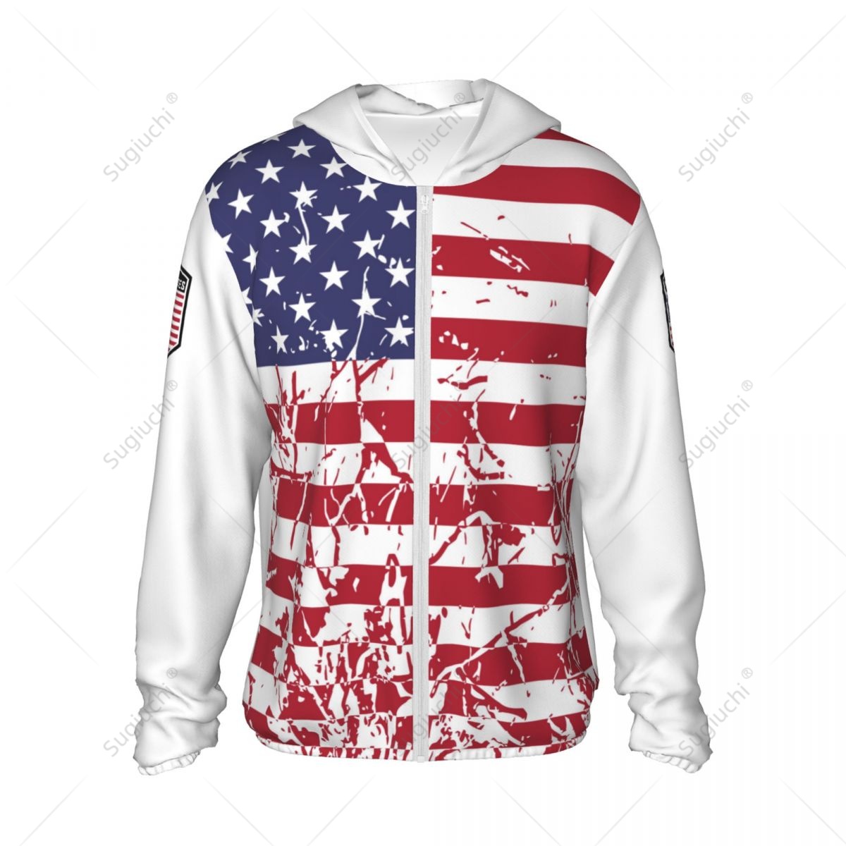 United States Flag Sun Protect - Fishing Hoodie 评论和价格