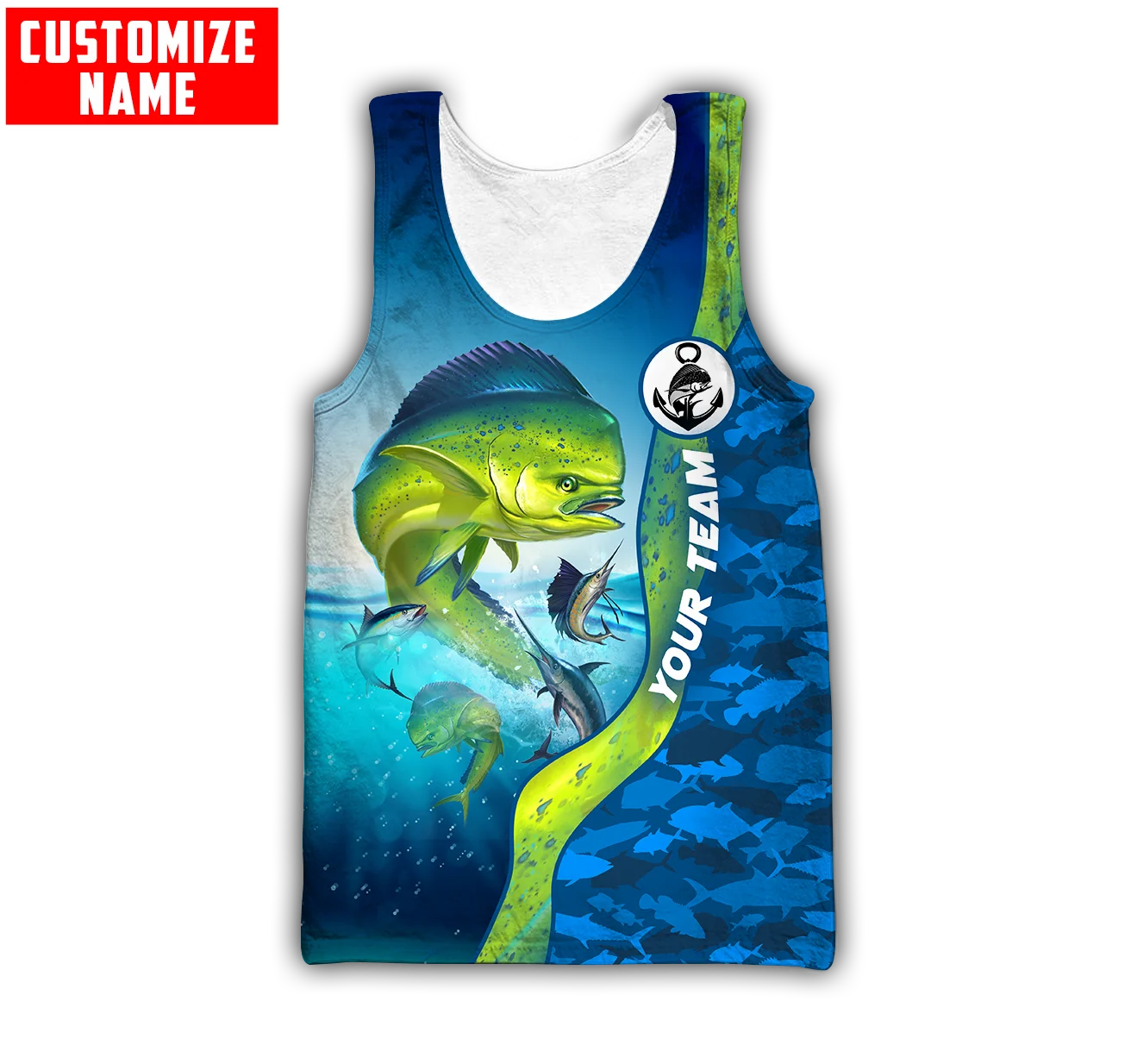 Custom name Mahi mahi fishing  - Fishing Vest 评论和价格