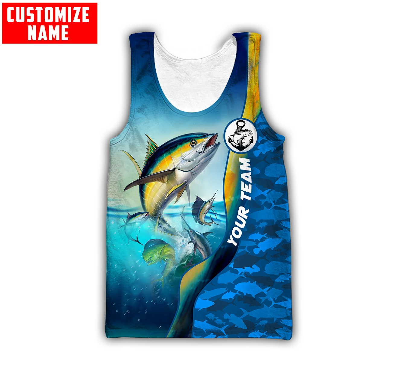 Custom name Mahi mahi fishing  - Fishing Vest 评论和价格