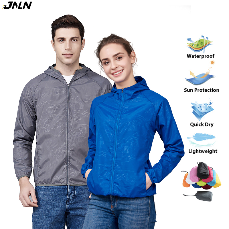 JNLN Unisex Hiking Jacket Men  - Fishing Rain Suit 评论和价格