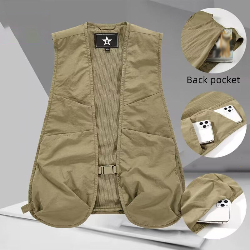 Lightweight Unisex Waistcoat V - Fishing Vest 评论和价格