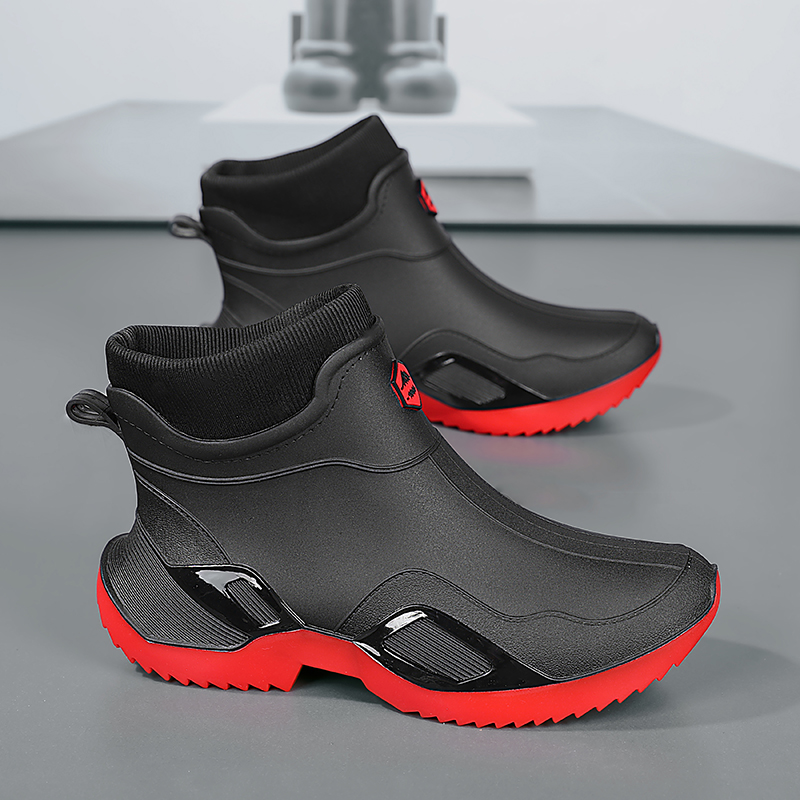 Men's Rain Boots Waterproof No - Fishing Boots 评论和价格