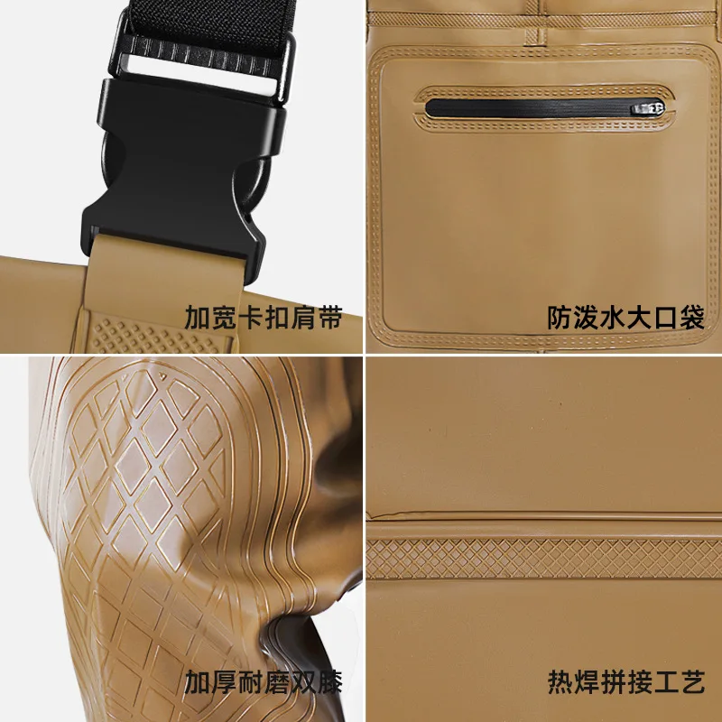 Waterproof Pants with Chest Wa - Fishing Jacket Waterproof 评论和价格